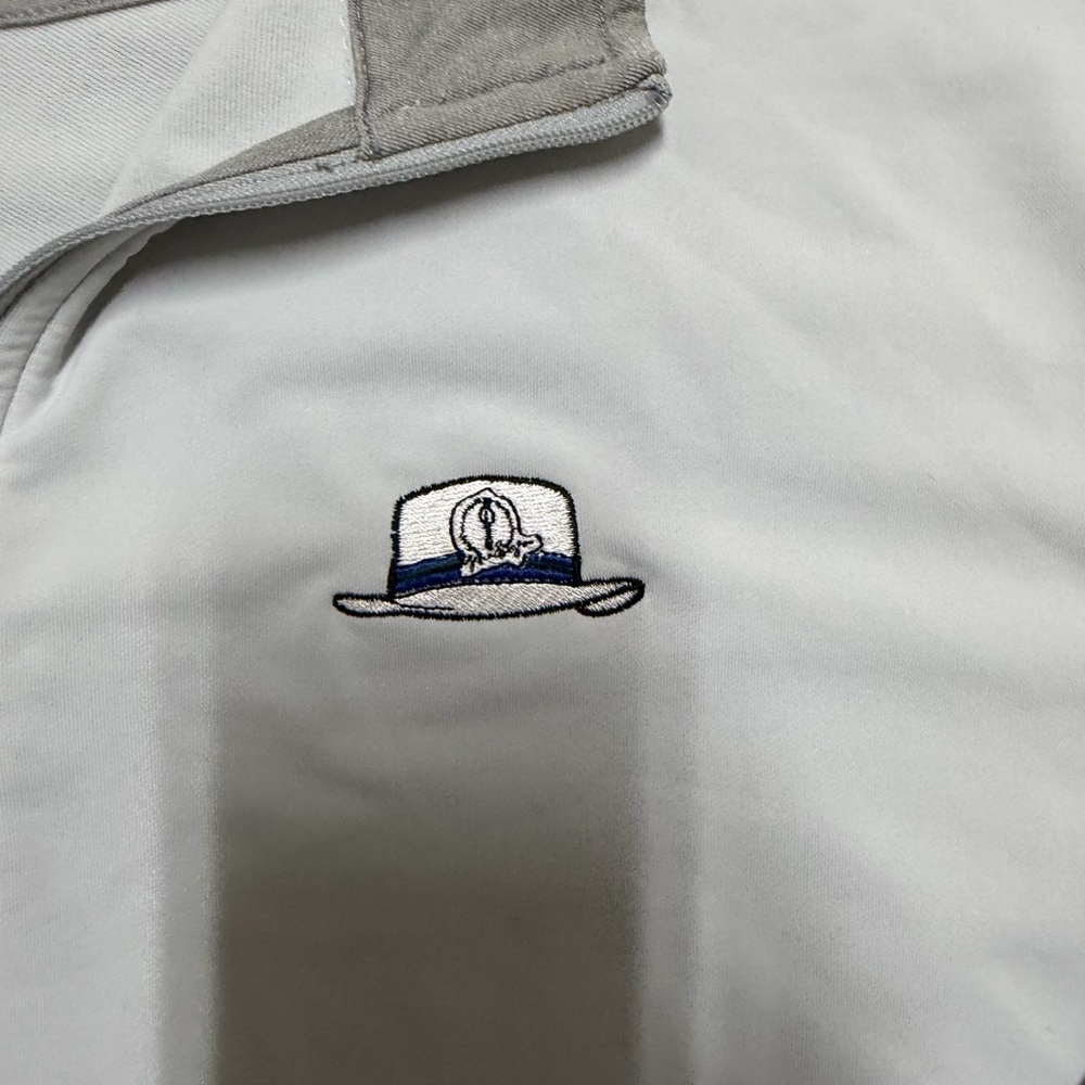 Peter Millar Perth Performance Gray Quarter-Zip P… - image 3